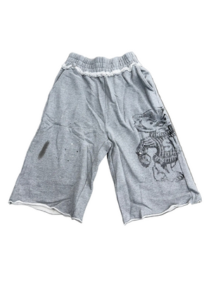 SAINT VANITY BLACK BADGERS LONG SHORTS