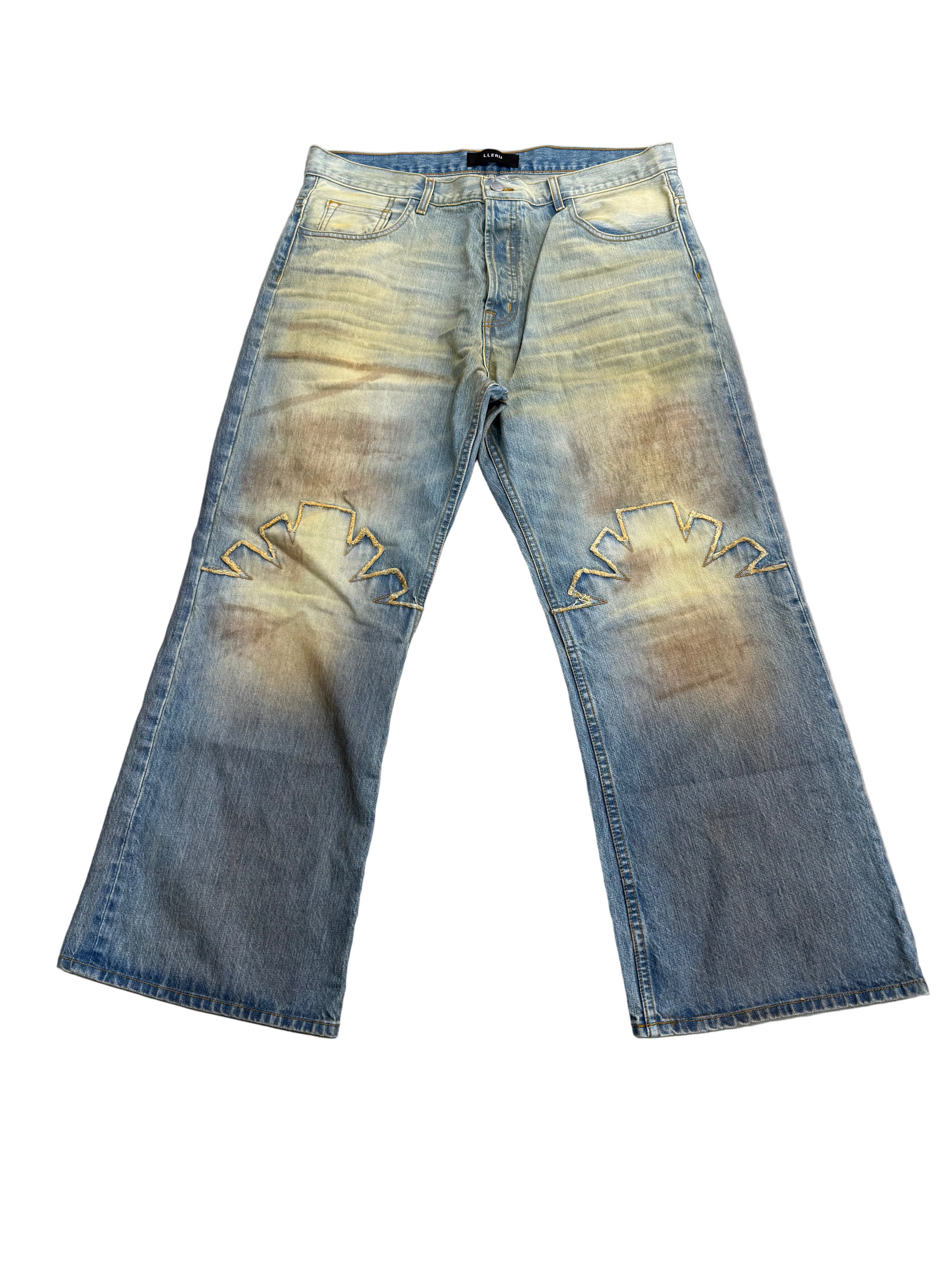 LLERU X VERTEBRAE BLUE JEANS
