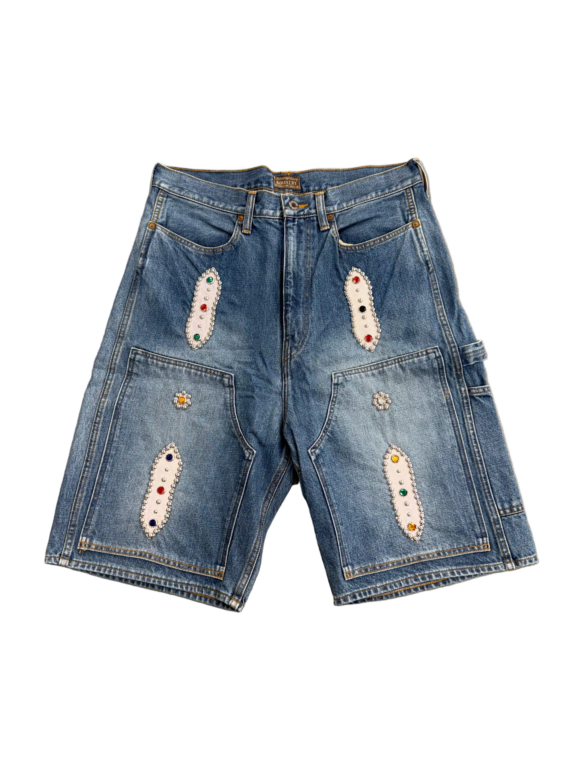 KAPITAL STUDDED SHORTS