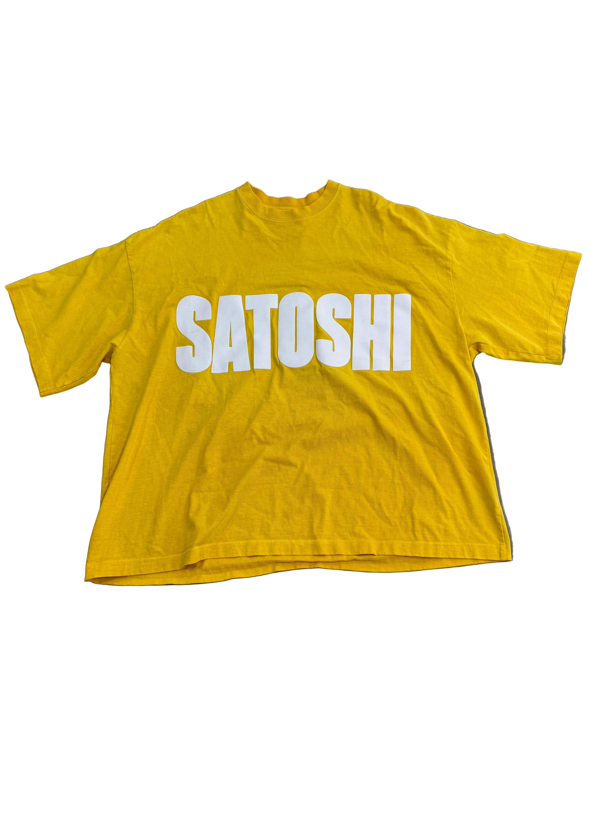 SATOSHI NAKAMOTO IMPACT YELLOW TEE