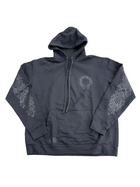 CHROME HEARTS BLACKED OUT HORSESHOE LOGO HOODIE