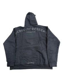 CHROME HEARTS BLACKED OUT HORSESHOE LOGO HOODIE