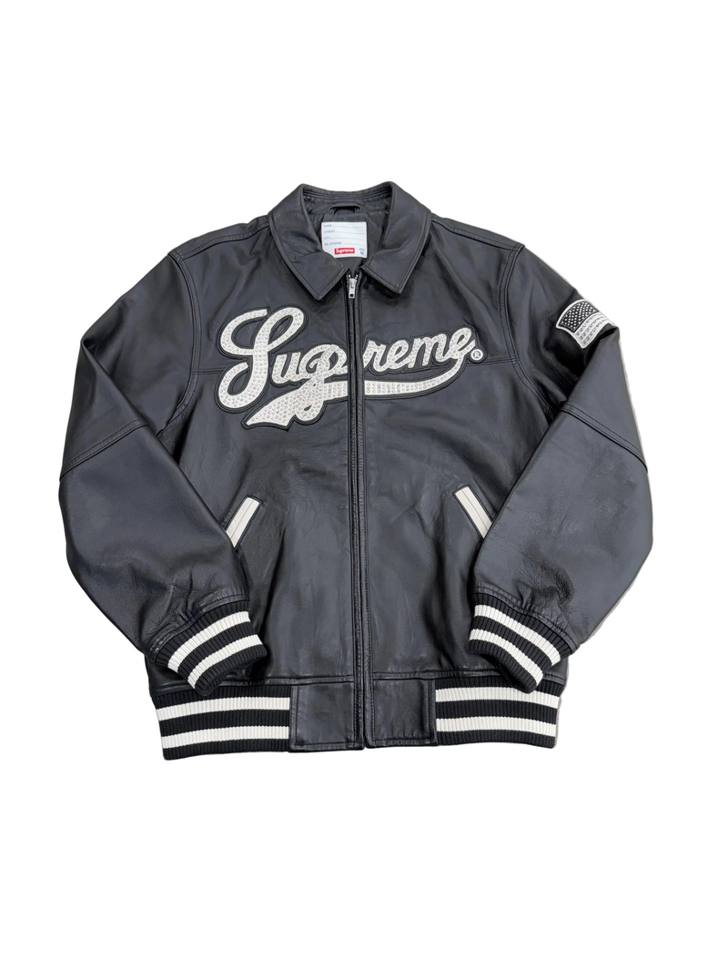 SUPREME UPTOWN STUDDED LEATHER JACKET