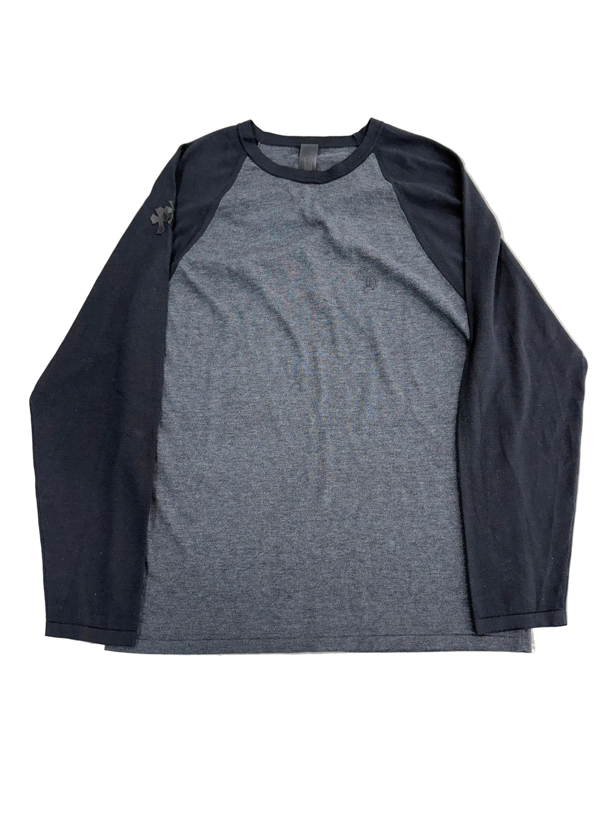 CHROME HEARTS SILK BLEND CROSS PATCH LONGSLEEVE TEE