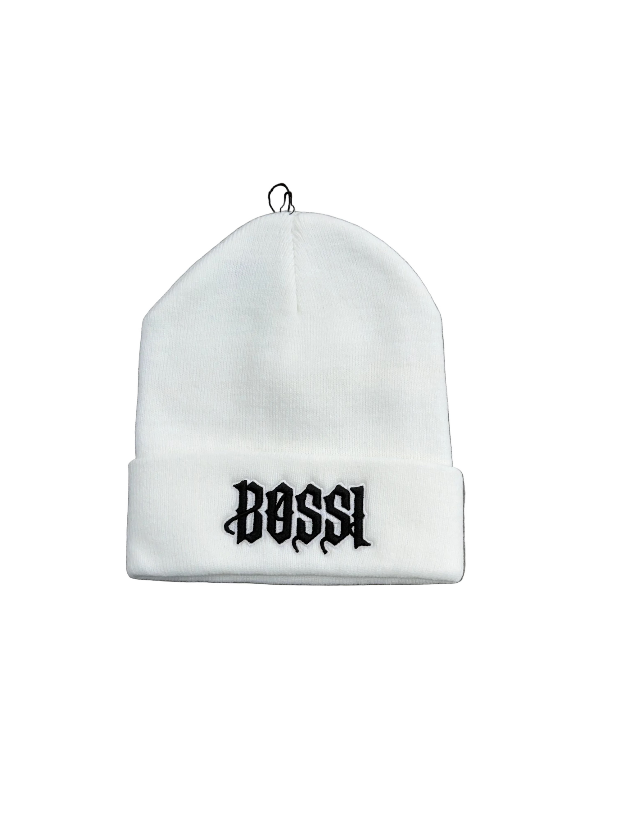BOSSI WHITE BEANIES