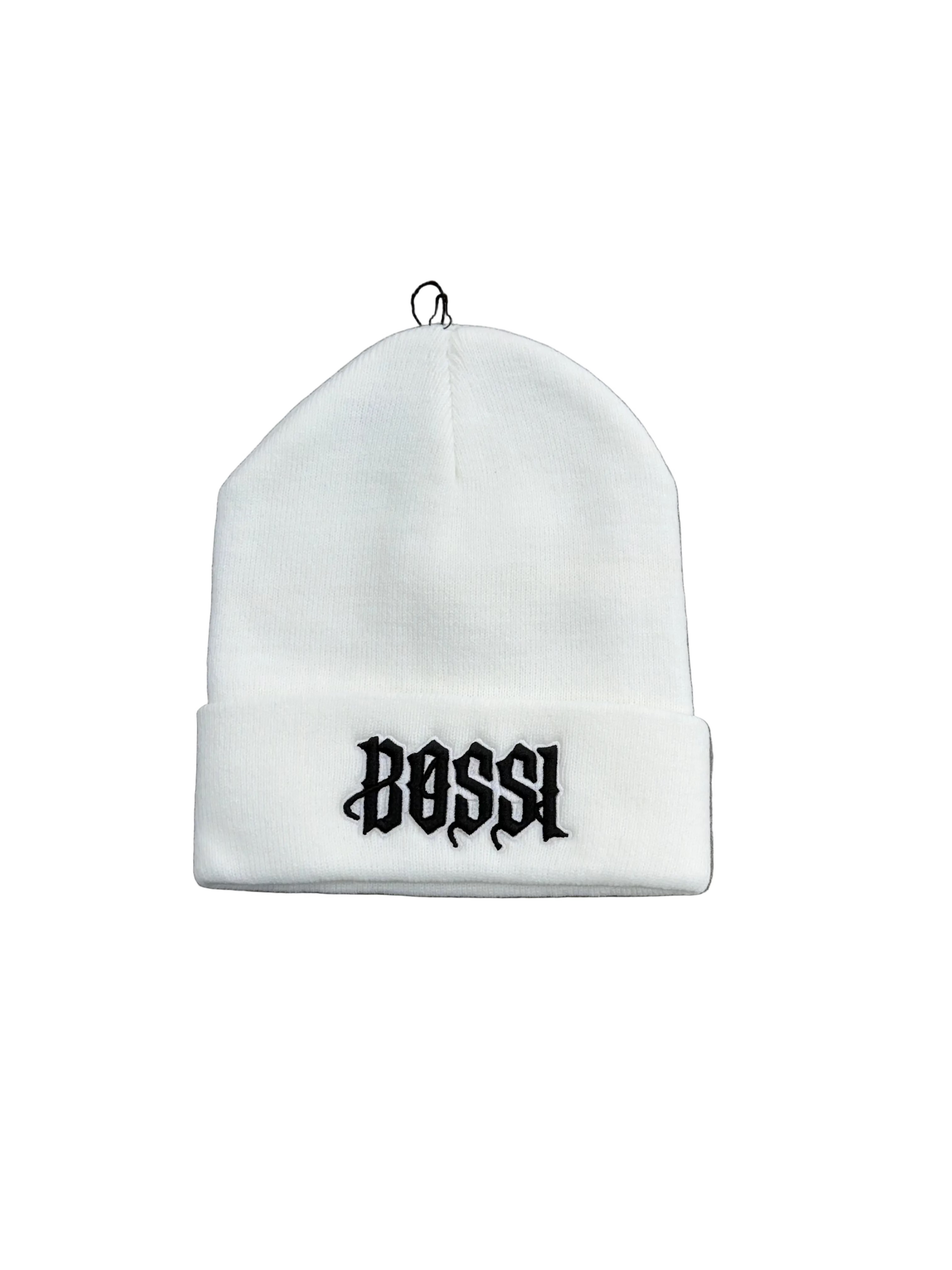 BOSSI WHITE BEANIES