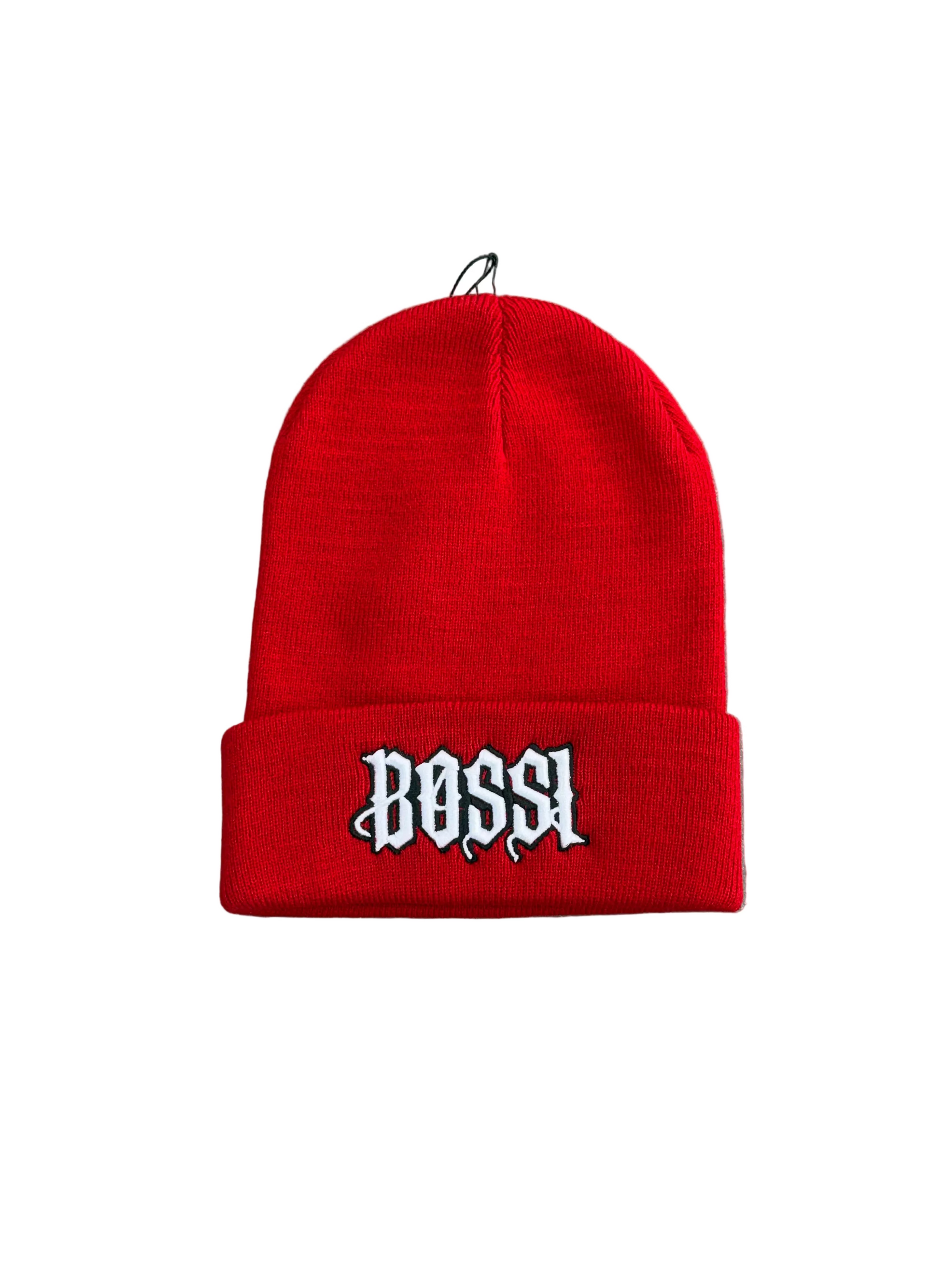 BOSSI RED BEANIE