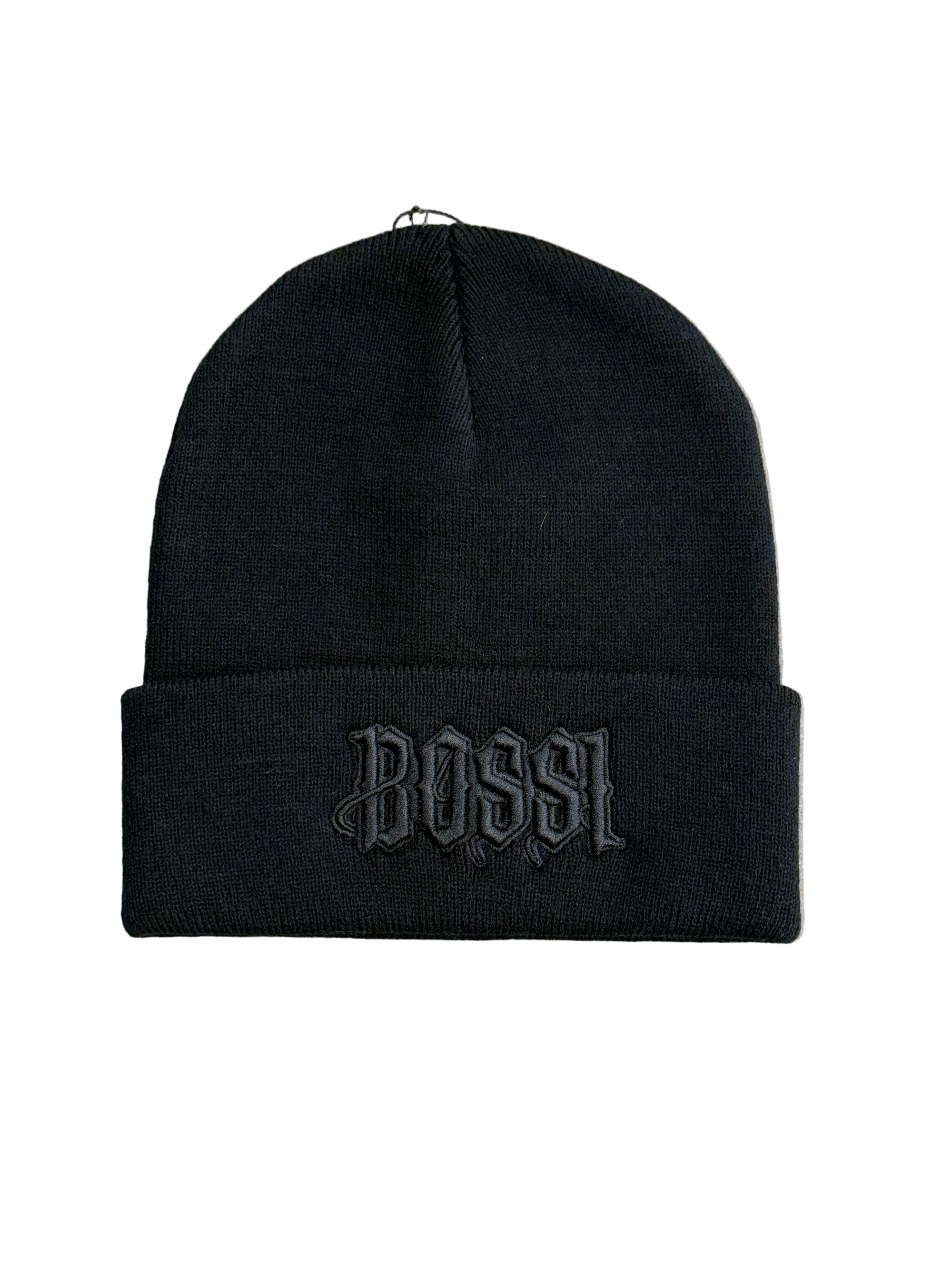 BOSSI ALL BLACK BEANIE