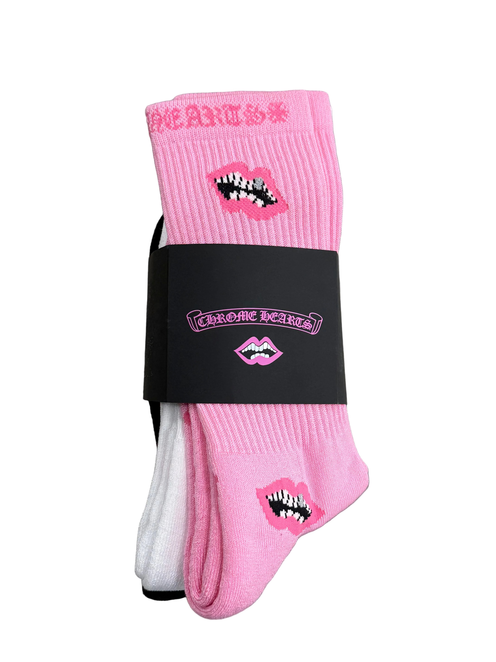 CHROME HEARTS CHOMPER SOCKS 3PK