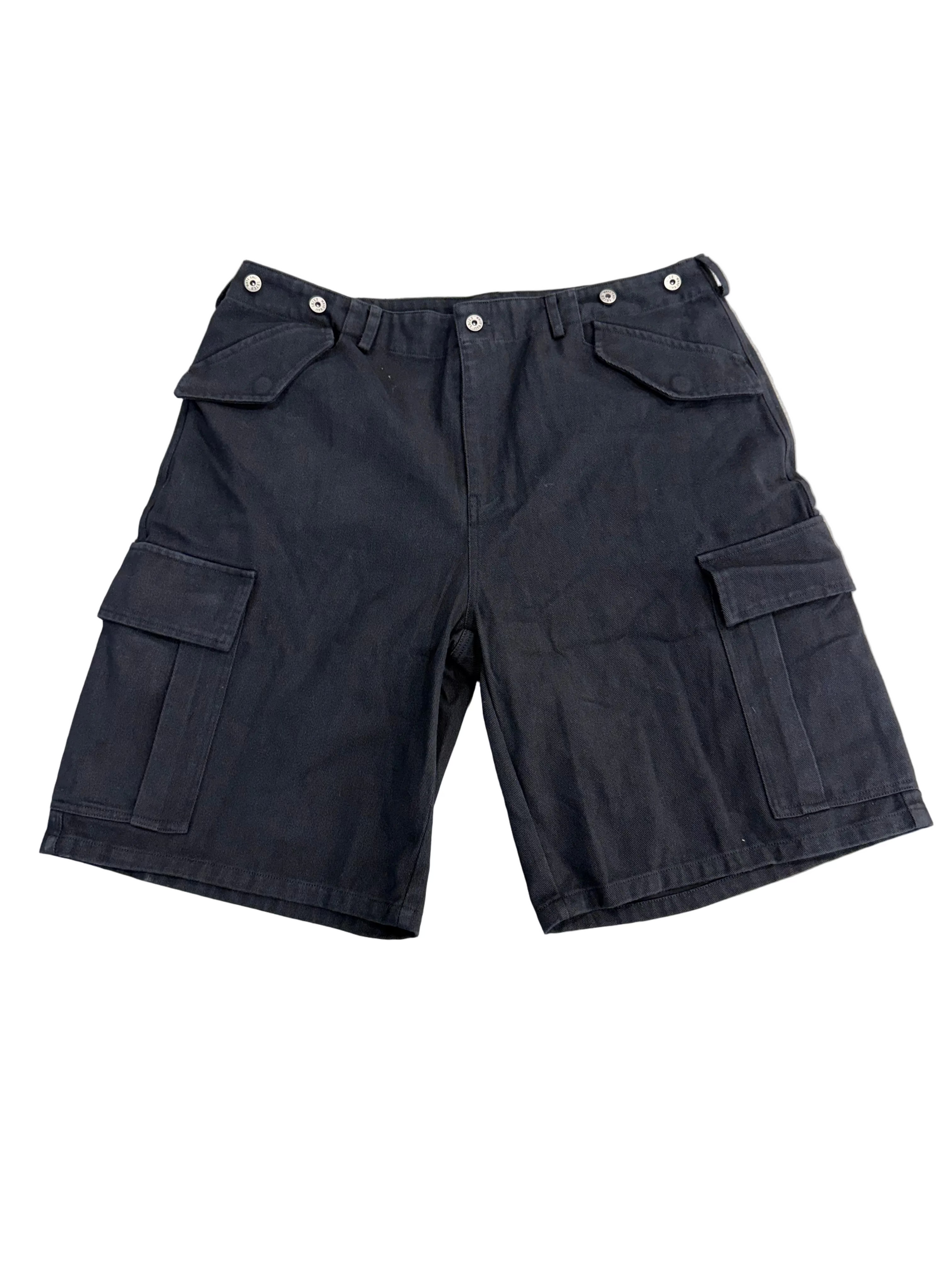 MOTE BLACK CARGO SHORTS