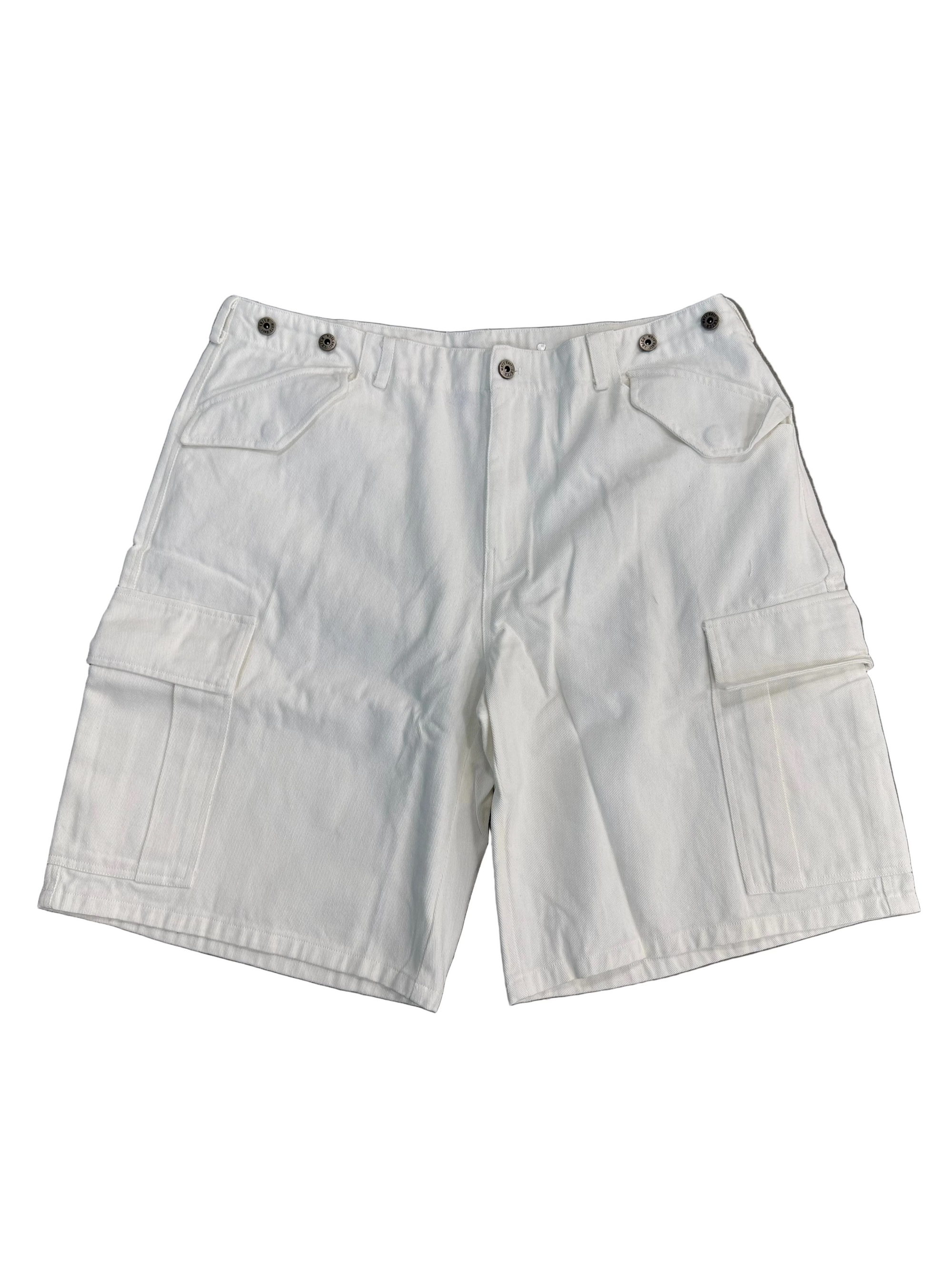 MOTE WHITE CARGO SHORTS