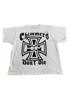 HAPPY MEMORIES DONT DIE HMDD CHIMMERS DONT DIE WHITE TEE