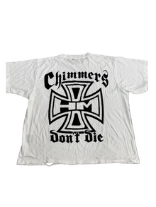 HAPPY MEMORIES DONT DIE HMDD CHIMMERS DONT DIE WHITE TEE