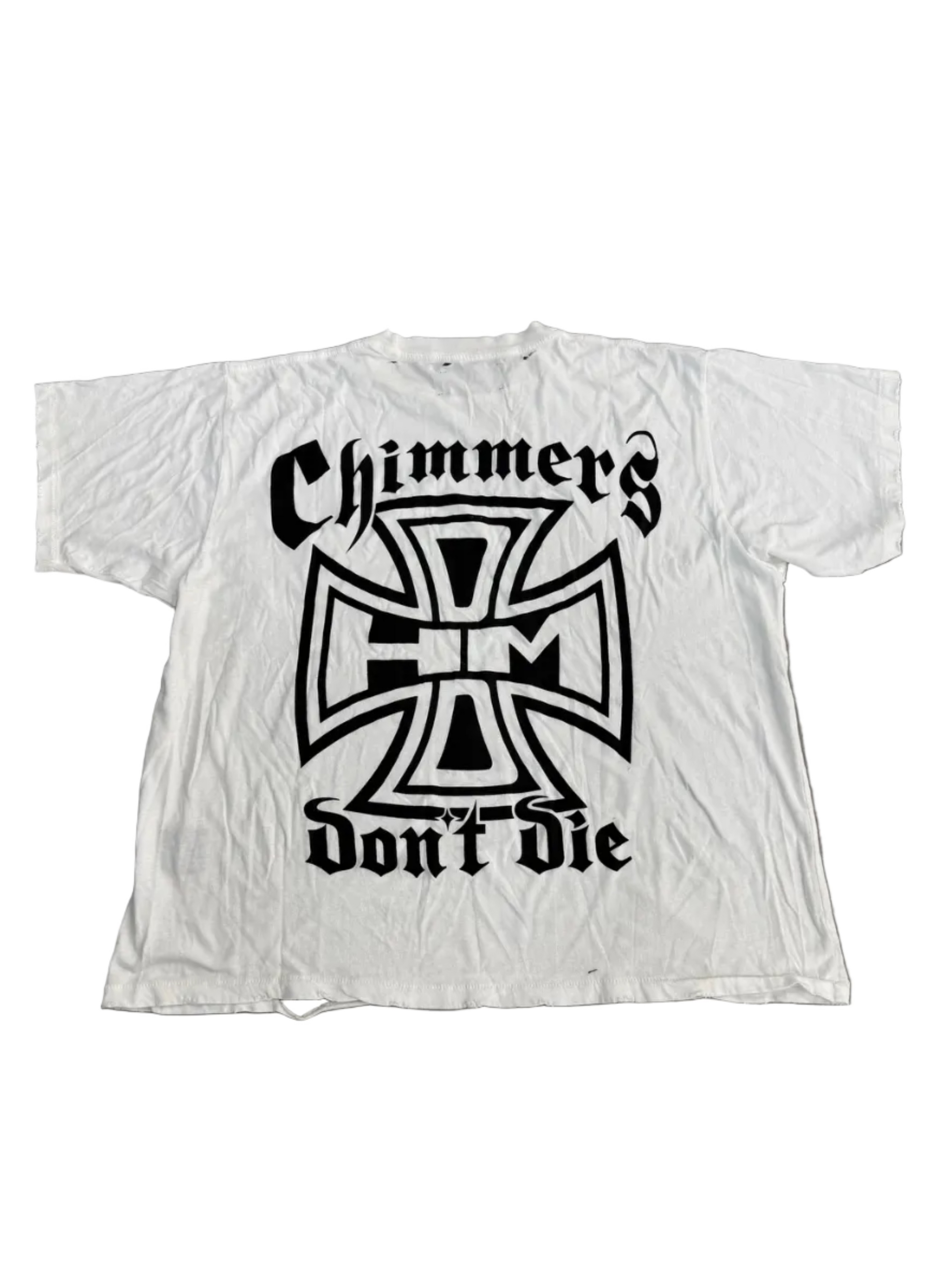 HAPPY MEMORIES DONT DIE HMDD CHIMMERS DONT DIE WHITE TEE