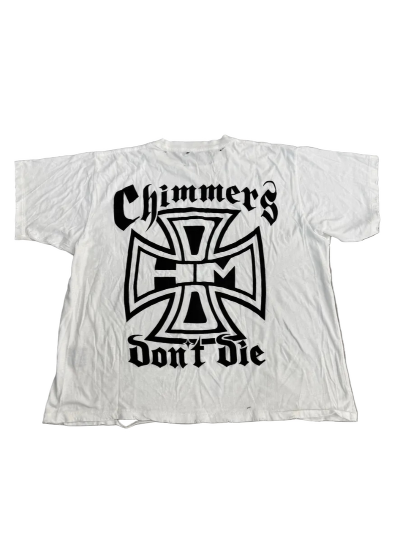 HAPPY MEMORIES DONT DIE HMDD CHIMMERS DONT DIE WHITE TEE