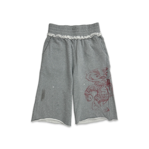 SAINT VANITY RED BADGER LONG SHORTS