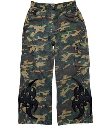 CHEW FOREVER WRATH RUBBER PATCH CARGO PANTS