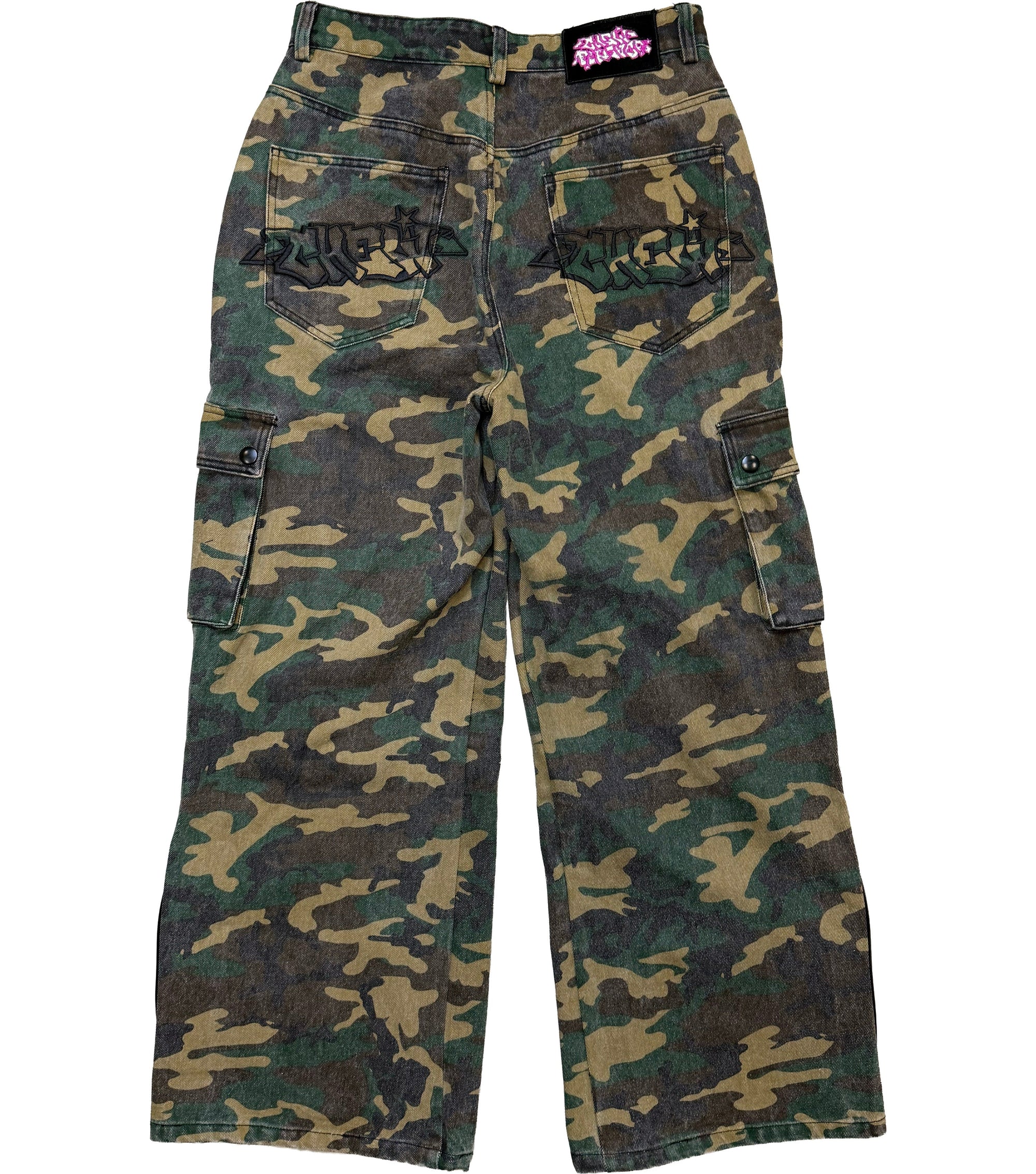 CHEW FOREVER WRATH RUBBER PATCH CARGO PANTS