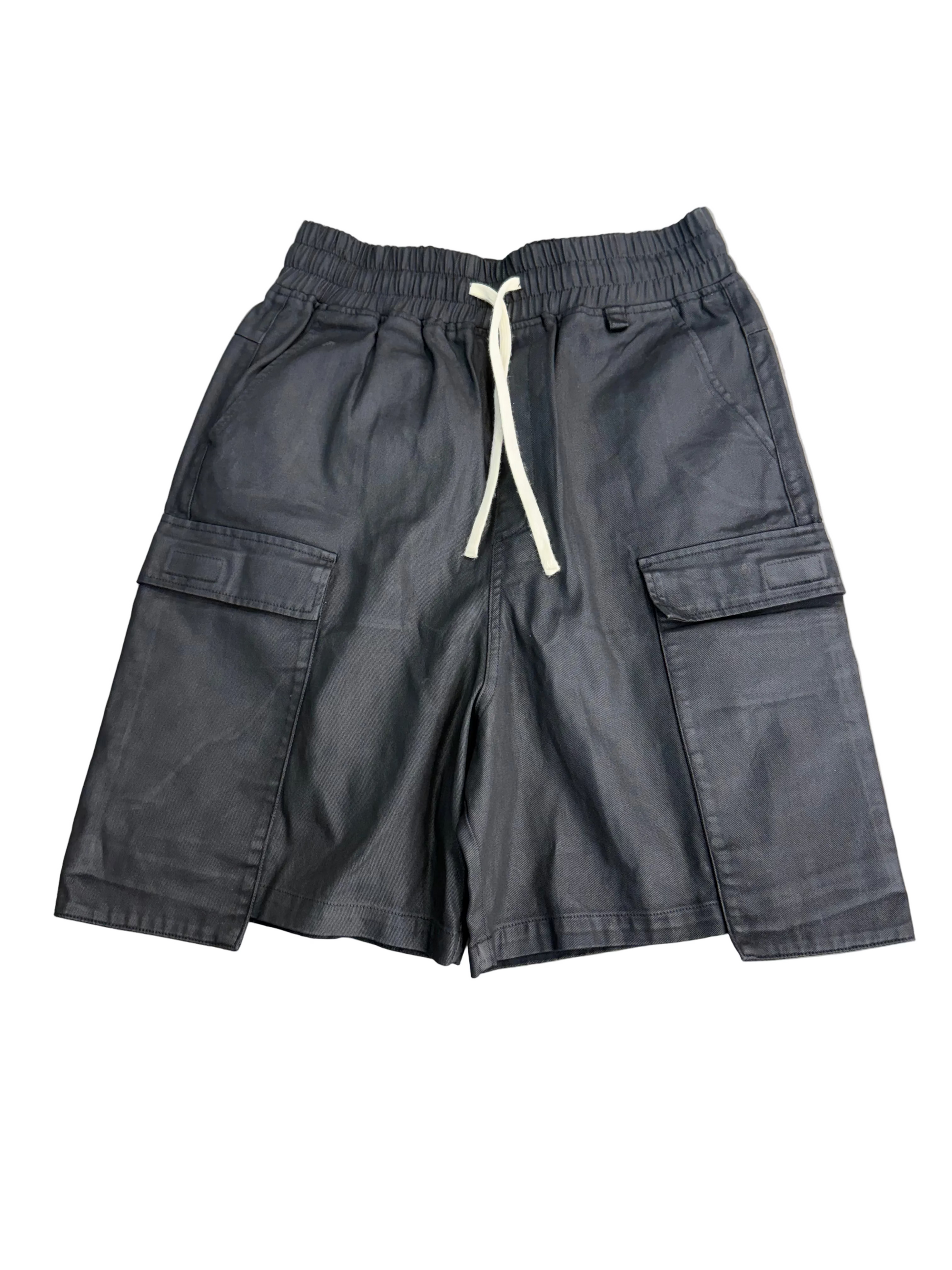 WAXED CARGO SHORTS
