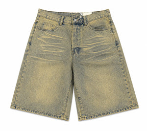 MNML BAGGY DUST STONE DENIM SHORTS