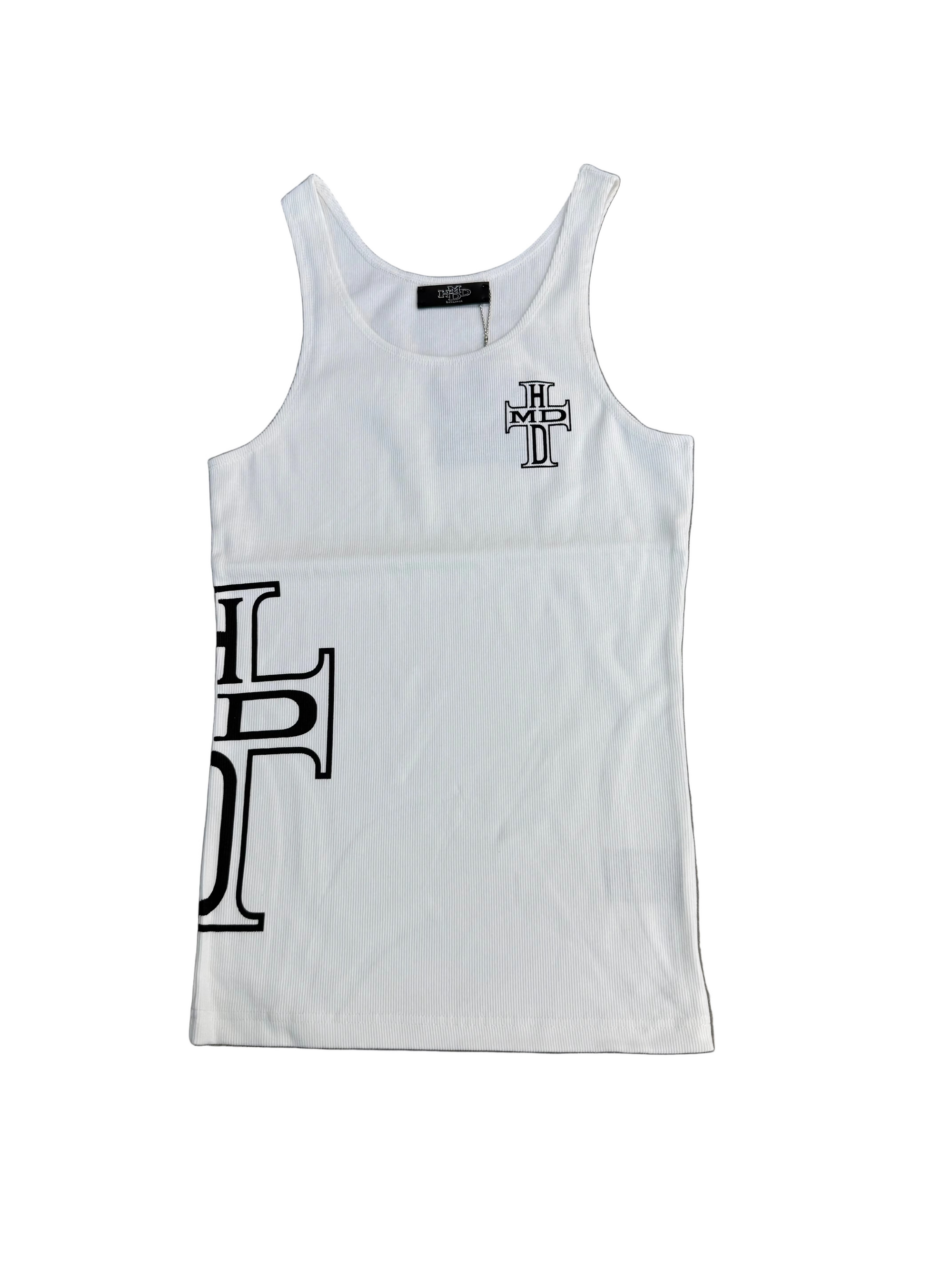 HAPPY MEMORIES DONT DIE HMDD HC WHITE TANK TOP