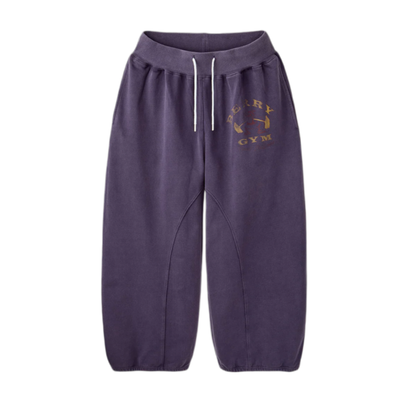 GOLD+VINTAGE GALLERY RASPBERRY HILLS PURPLE VINTAGE BEACH SWEATPANTS
