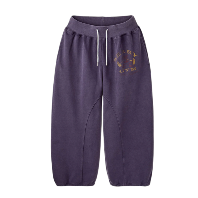 GOLD+VINTAGE GALLERY RASPBERRY HILLS PURPLE VINTAGE BEACH SWEATPANTS