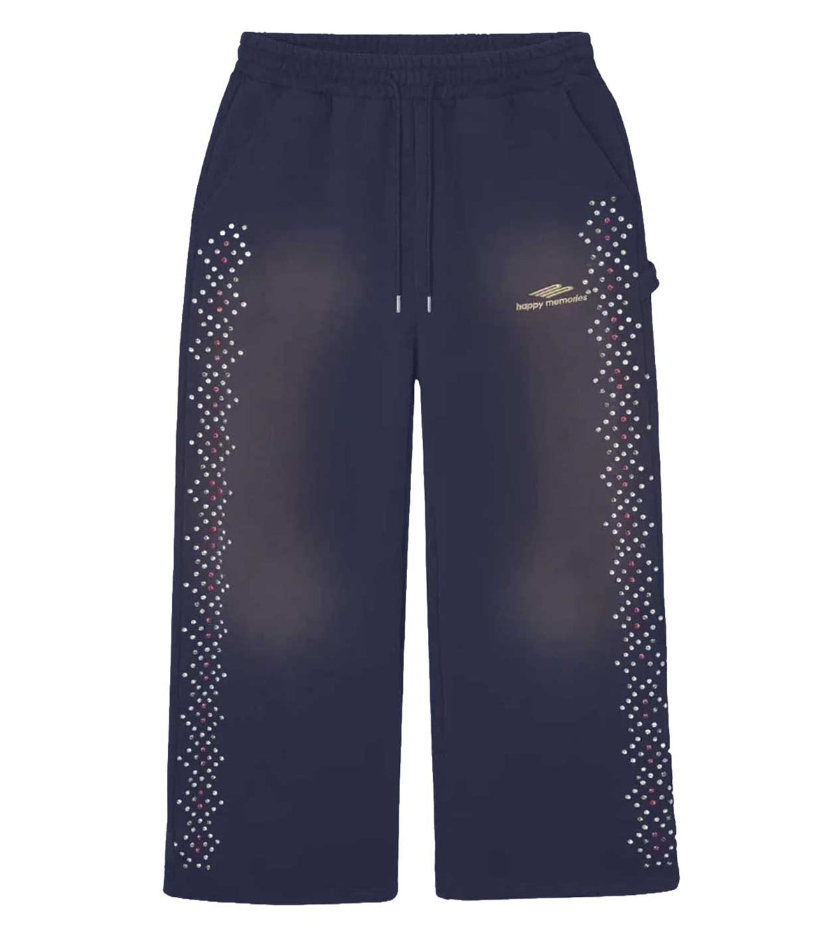 HAPPY MEMORIES DONT DIE HMDD NAVY CRYSTAL SWEATPANTS