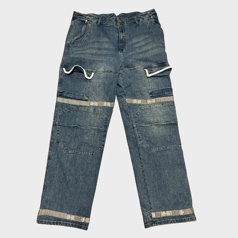 HAPPY MEMORIES DONT DIE HMDD BLUE CARGO DENIM