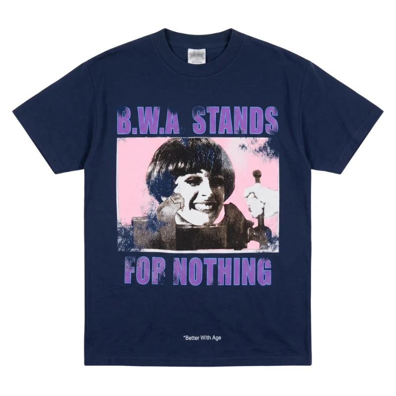 BETTER WITH AGE STANDS FOR NOTHING PURPLE TEE
