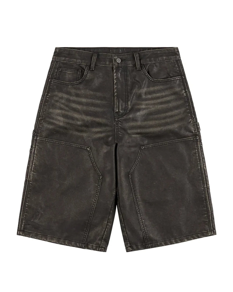 BOREDOM KILLS LEATHER SHORTS