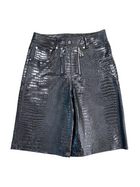 N’OUBLIE PAS LEATHER SHORTS