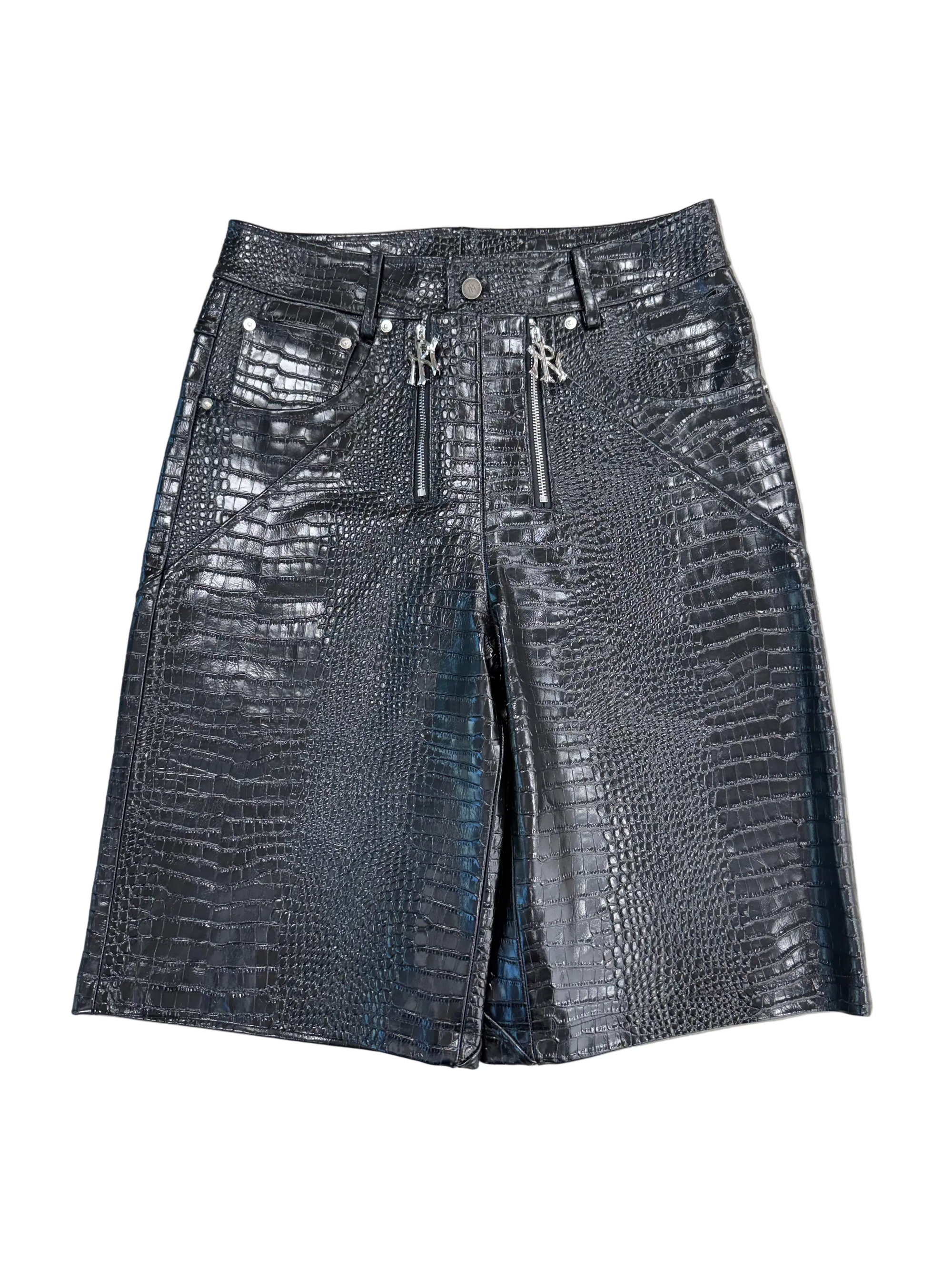 N’OUBLIE PAS LEATHER SHORTS