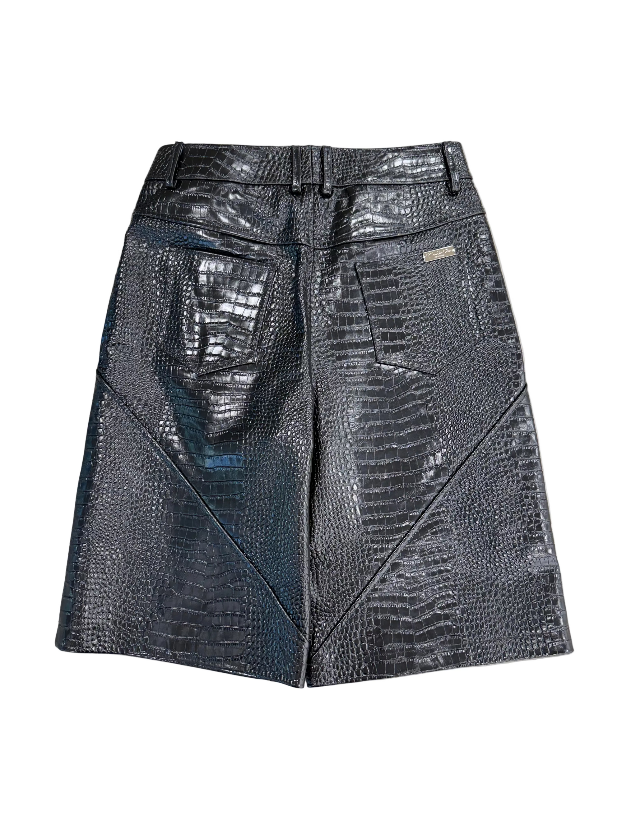 N’OUBLIE PAS LEATHER SHORTS