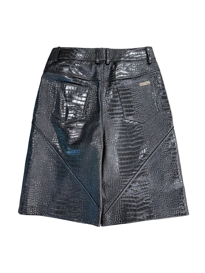 N’OUBLIE PAS LEATHER SHORTS