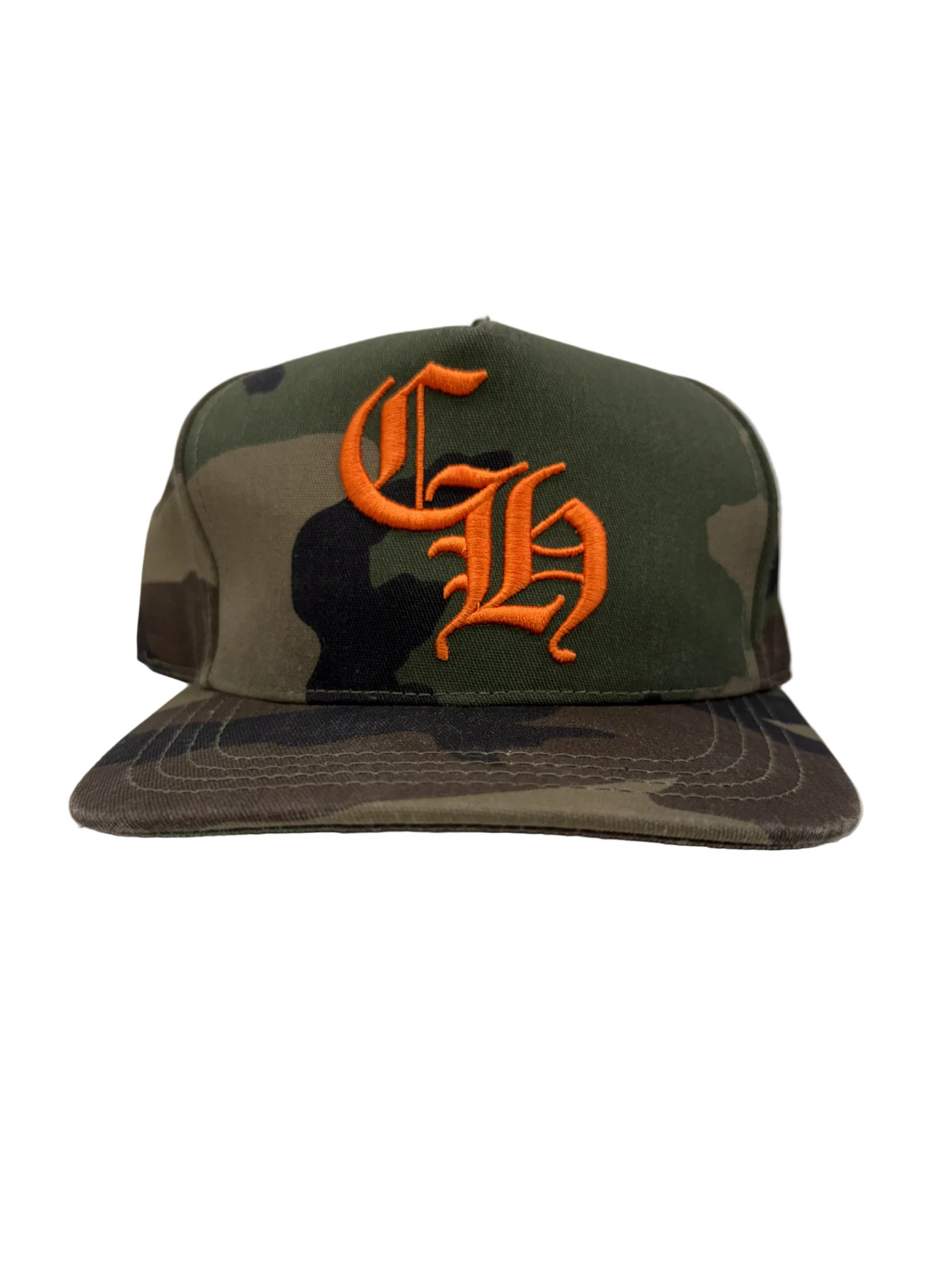 CHROME HEARTS CAMO ORANGE CH HAT