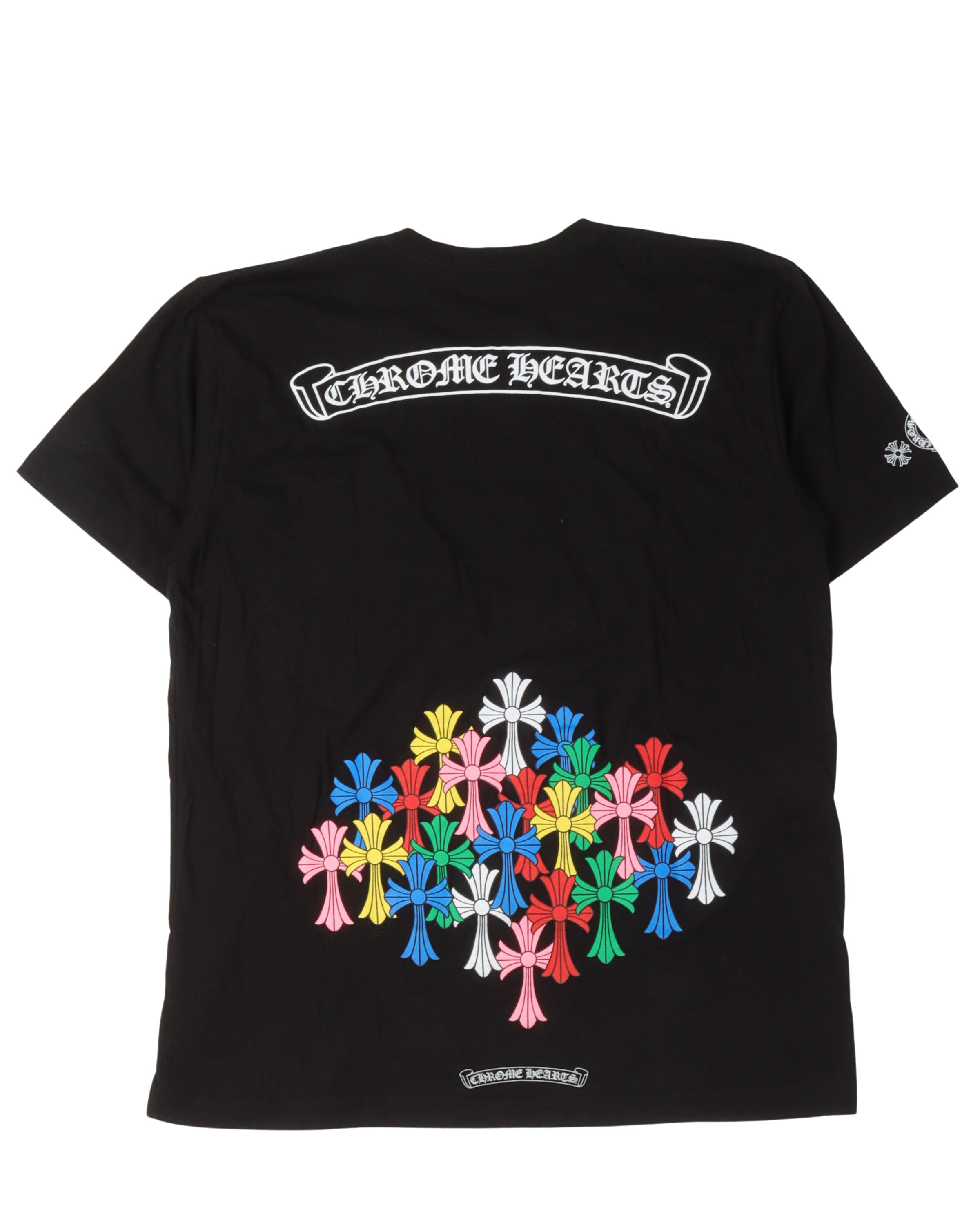 CHROME HEARTS MULTI COLOR CROSS TEE