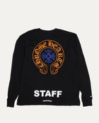 CHROME HEARTS ORANGE BLUE STAFF LONGSLEEVE TEE