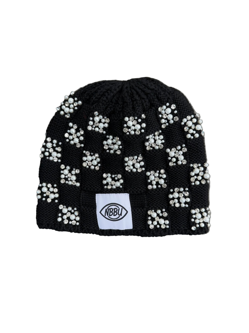 NBBU KNIT BLACK BEANIE