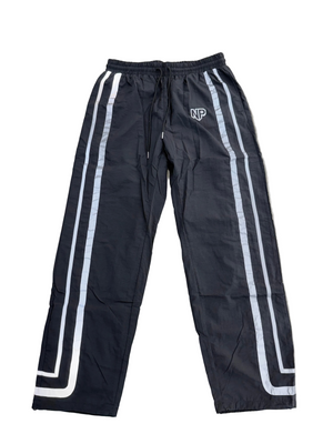 N’OUBLIE PAS BLACK REFLECTIVE  TRACK PANTS