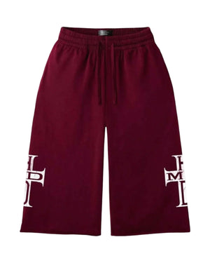 HAPPY MEMORIES DONT DIE HMMD HOLY CROSS 3/4 MAROON SHORTS