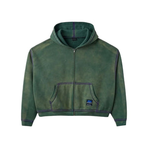 GOLD+VINTAGE GALLERY RASPBERRY HILLS SKUNK ZIP UP HOODIE