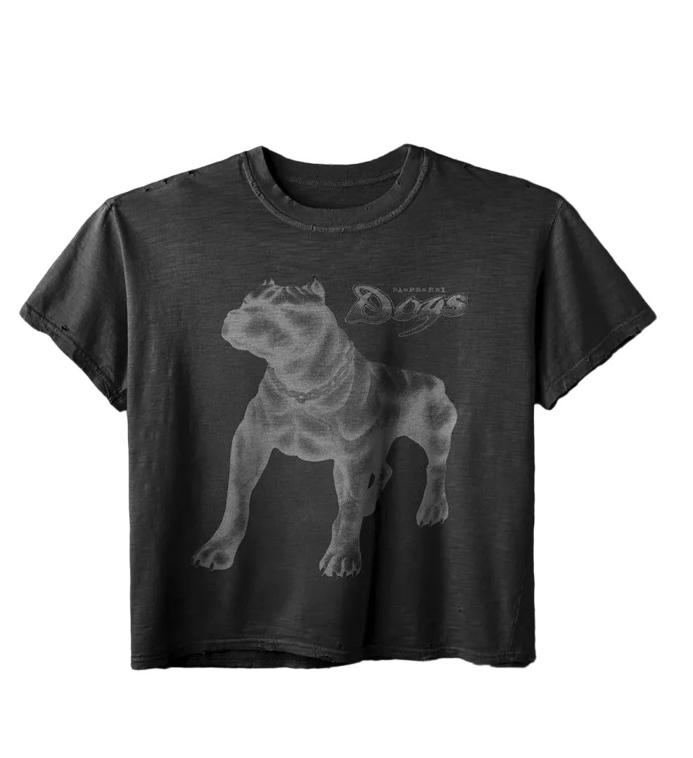 GOLD+VINTAGE GALLERY RASPBERRY HILLS DOG TEE