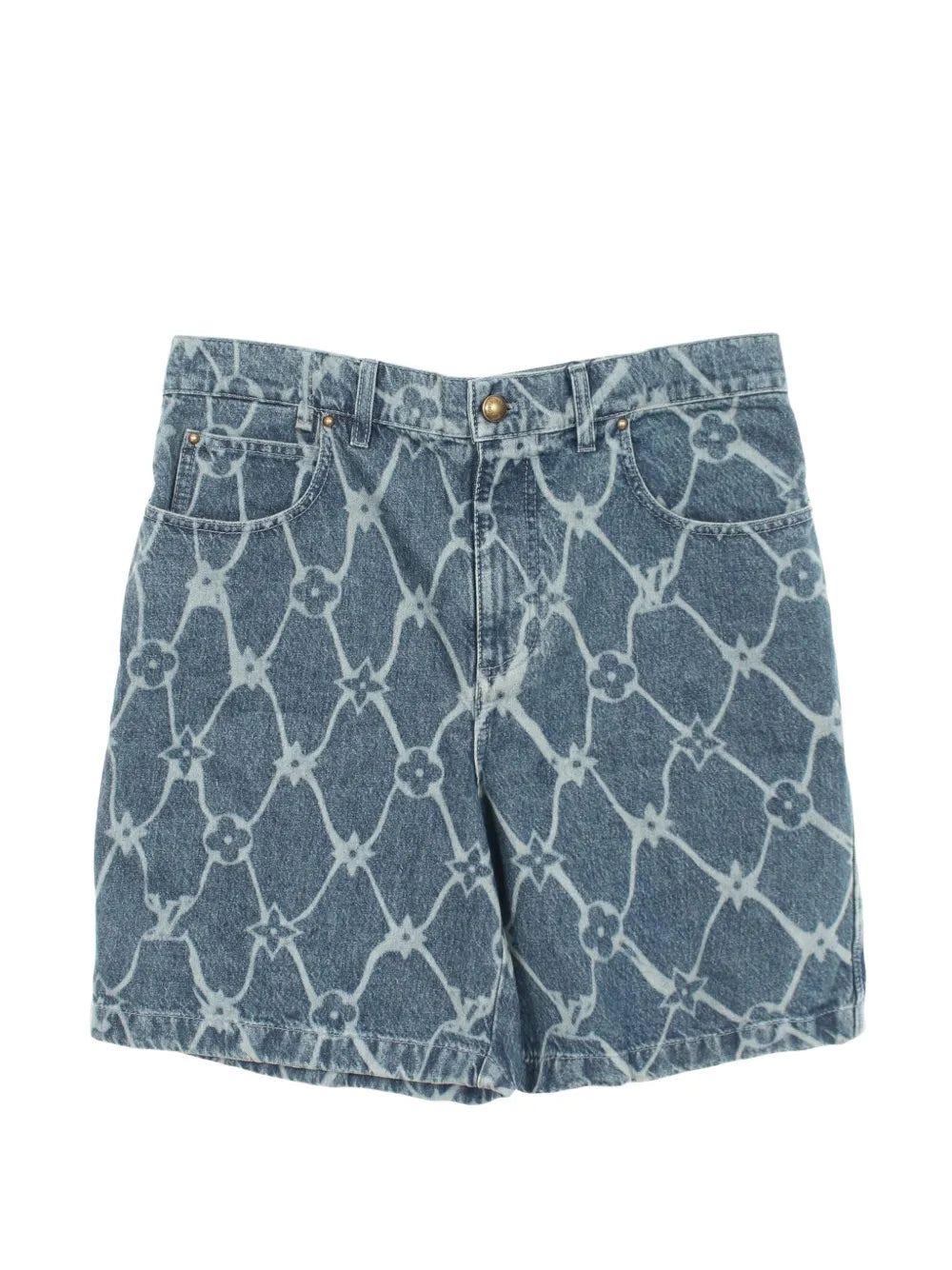 LOUIS VUITTON FISHNET MONOGRAM SHORTS