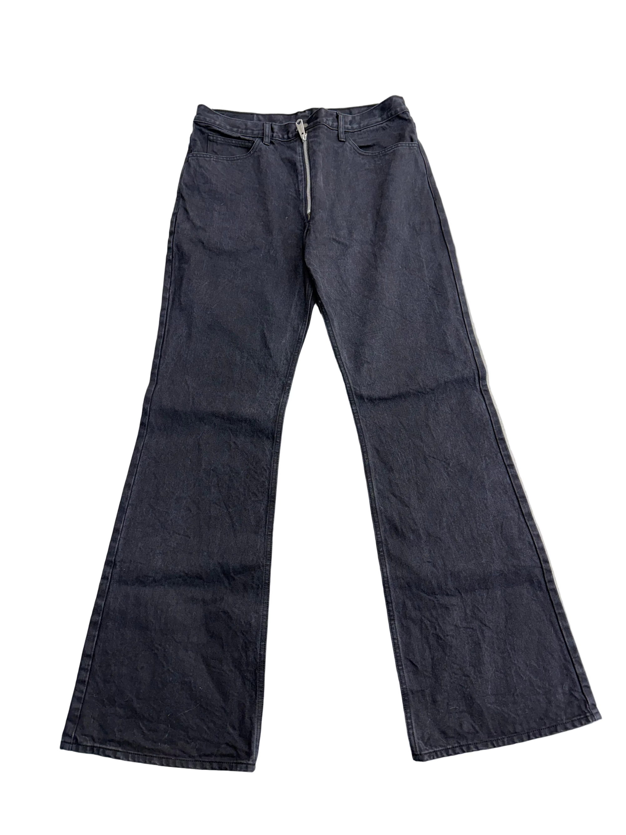 KAPITAL 14OZ BLACKXBLACK DENIM JEANS