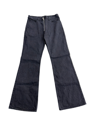 KAPITAL 14OZ BLACKXBLACK DENIM JEANS